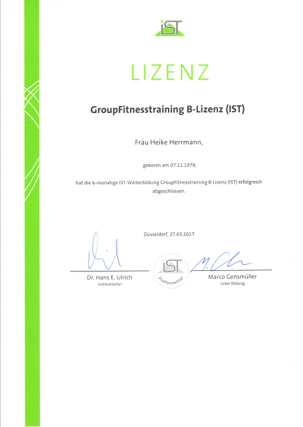 Group Fitness Trainerin